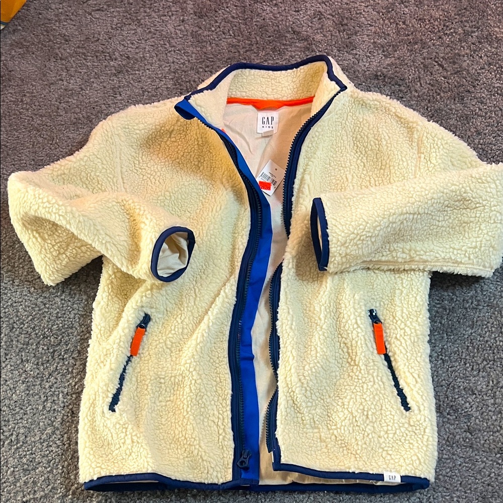 Gap Kids Sherpa sweater jacket w/ bonus sweater